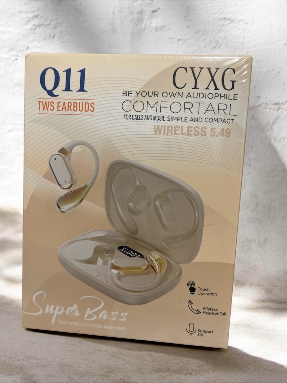 Q11 Wireless TWS Earbuds in Cream - True Wireless Stereo